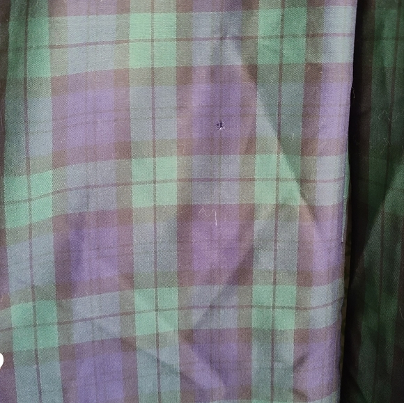 Vintage Pendleton Plaid Wool Pants Size 12 Green and Blue - Picture 4 of 7